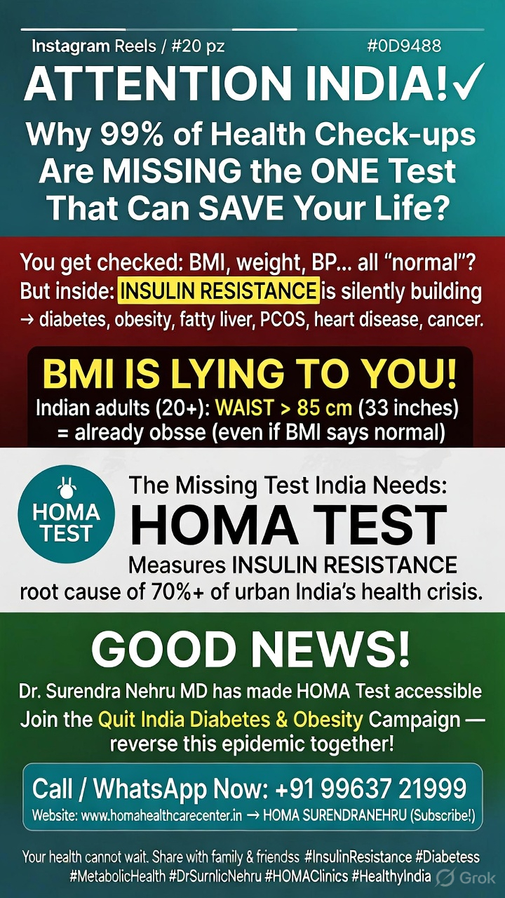 Why India Needs HOMA Test — Not HbA1c